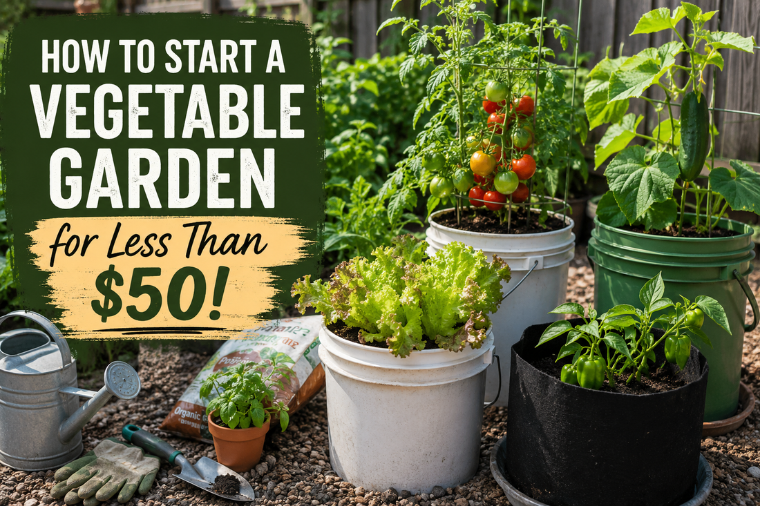 How to Start a Vegetable Garden for Less Than $50: A Beginner’s Guide